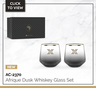 Afrique dusk whiskey glass
