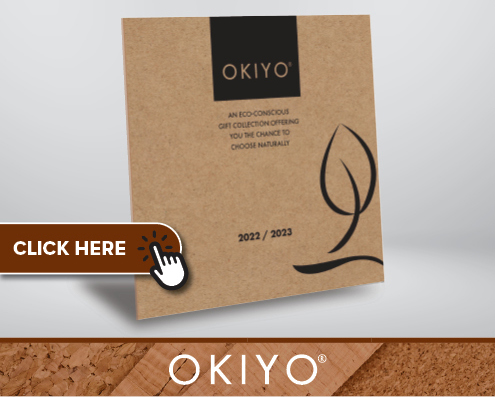 OKIYO - Eco-conscious range of products, including notebooks, pens, usb drives, mouse pads