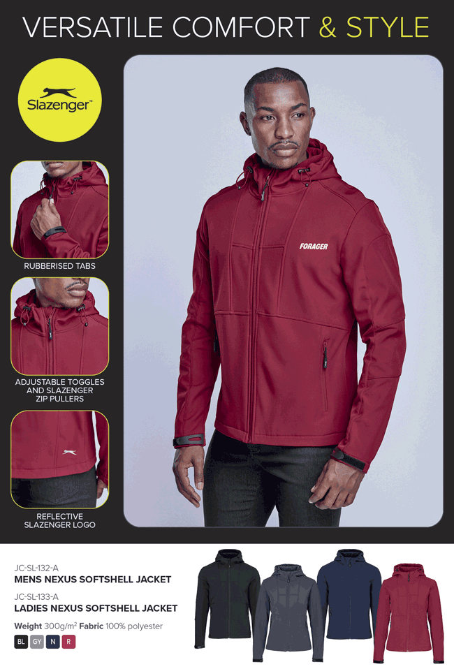 Mens and Ladies Nexus Softshell Jacket