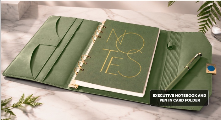 Executive Notebook, Pen and Card Folder