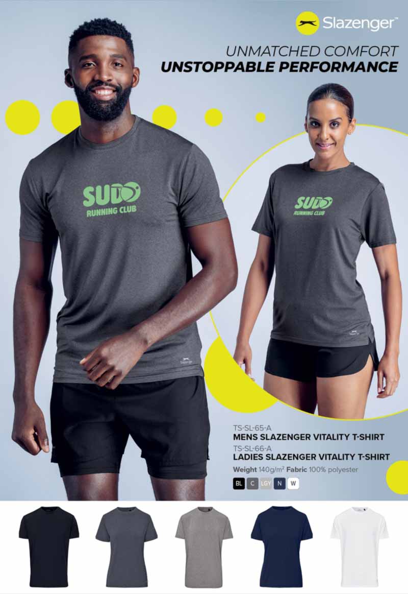 Mens and Ladies Slazenger Vitality T-Shirt